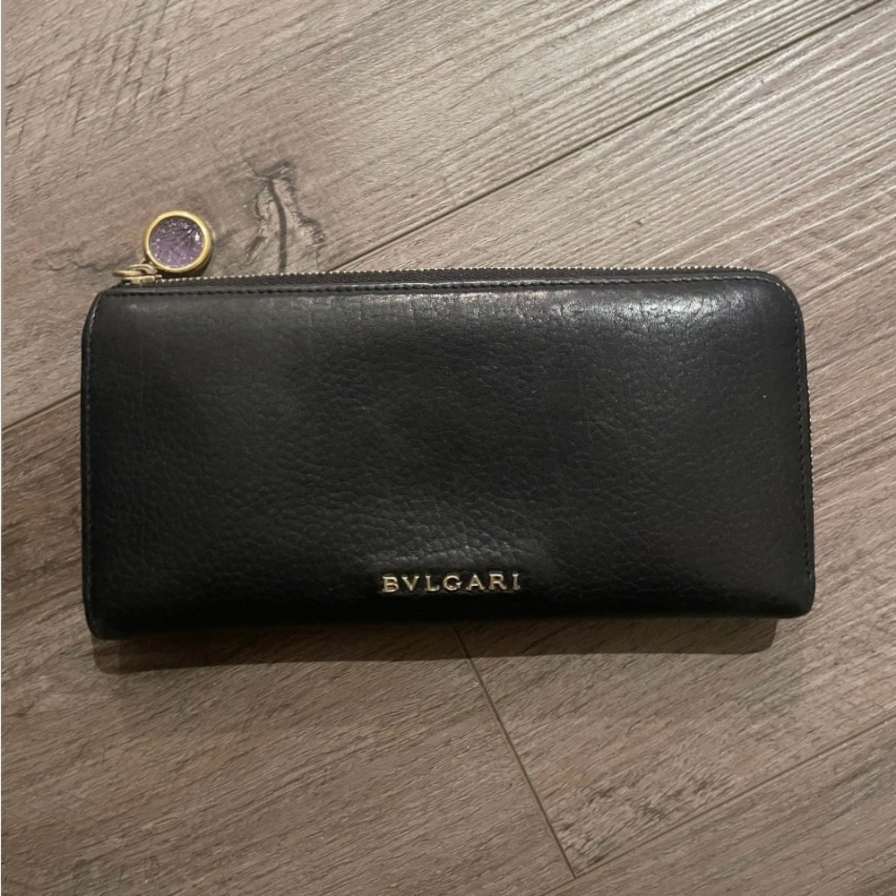 Bvlgari Black Long Wallet